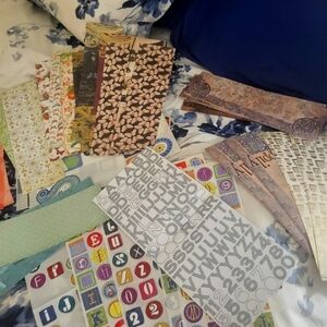 VARIOUS STICKERS, QUOTES & LETTERS